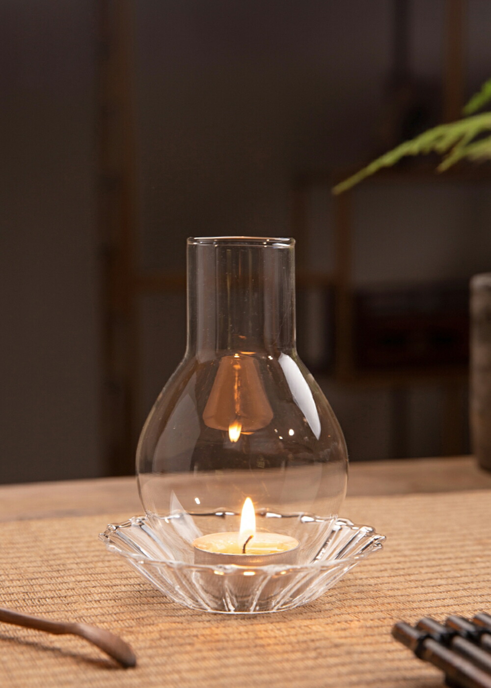 楽天市場】IwaiLoft 癒し空間作り ガラスキャンドルスタンド