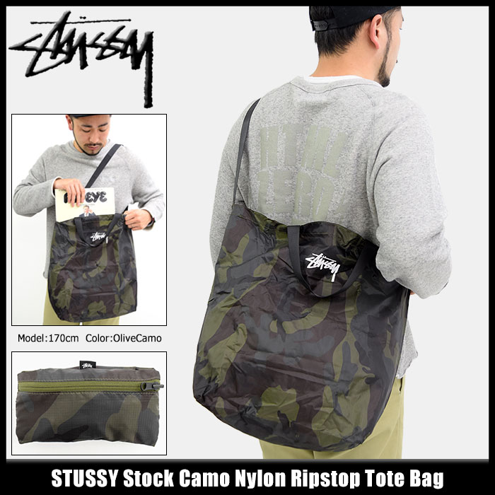 楽天市場】ステューシー STUSSY トートバッグ Stock Camo Nylon