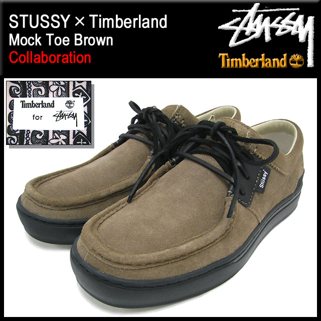 楽天市場】ステューシー STUSSY×Timberland モック トゥ ブラウン