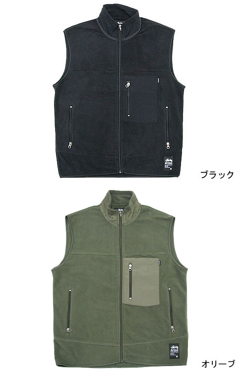 楽天市場】ステューシー STUSSY Polar Fleece ベスト(stussy jkt vest