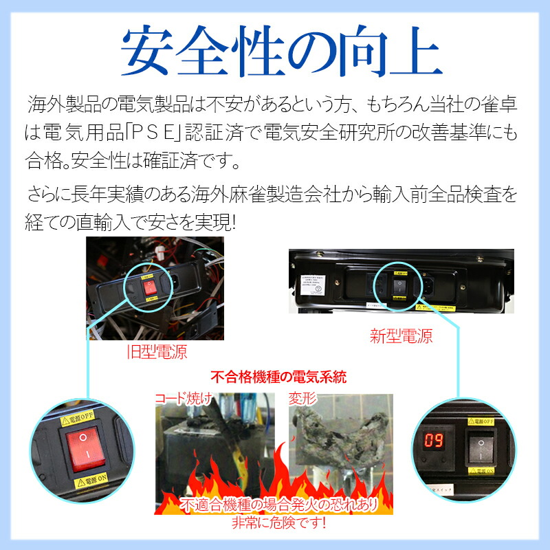 楽天市場】全自動麻雀卓 点数表示 3年保証 座卓立卓兼用 赤牌点棒焼鳥