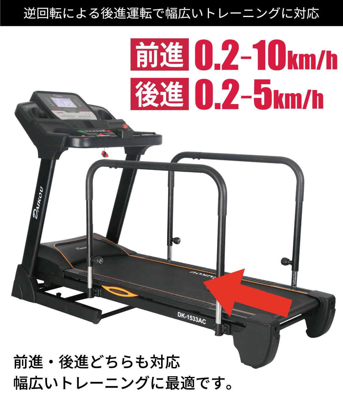 楽天市場】【組立無料】 ウォーキングマシン DK-1533AC 準業務用 電動
