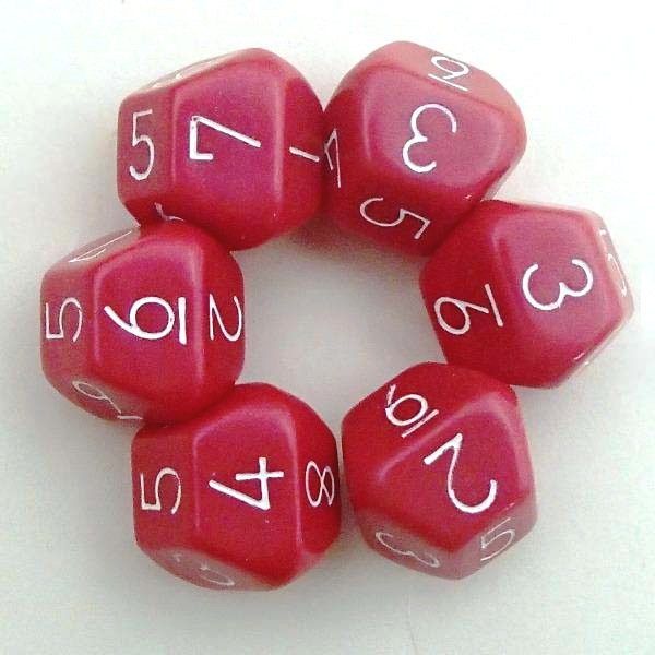 楽天市場】ダイス サイコロ 10面体（10）6個組 : 安心真心サービスの