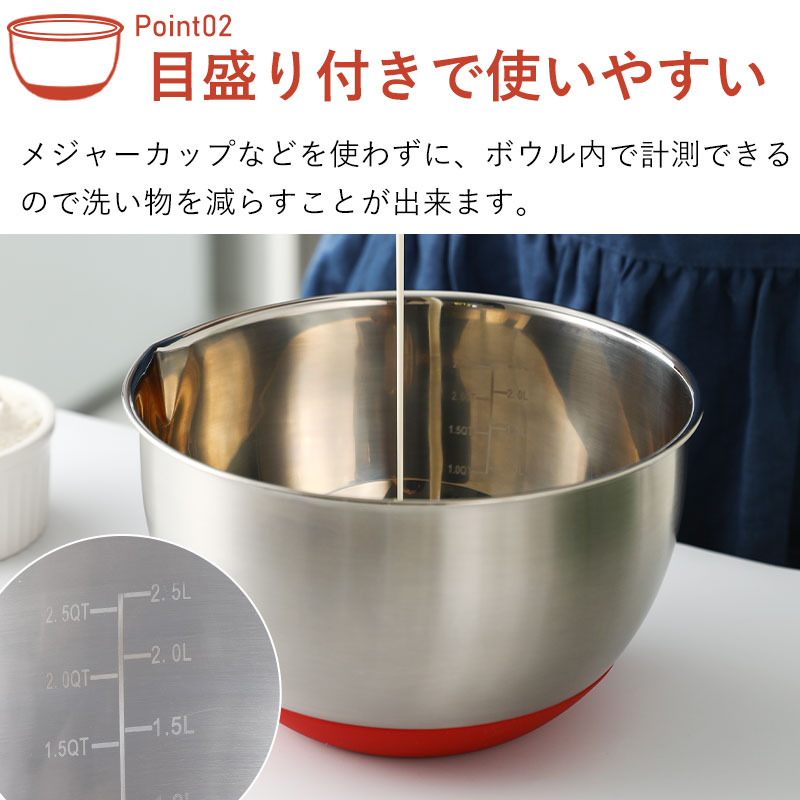 楽天市場】【5％OFF 25日限定】ステンレスボウル シリコンボウル S