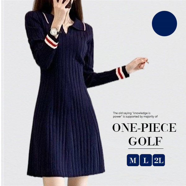 楽天市場】ポロワンピース ロング ゴルフワンピース タイトワンピース