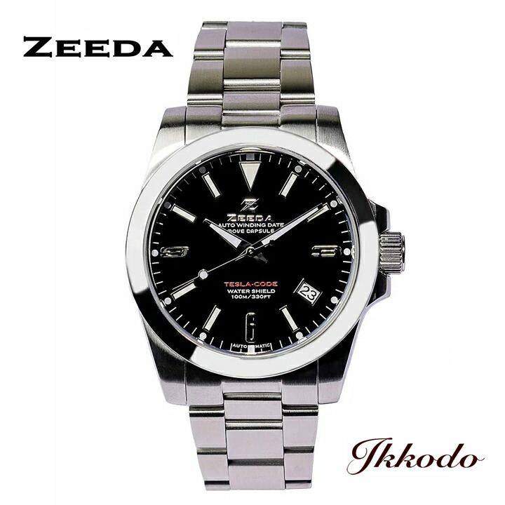 楽天市場】ジーダ ZEEDA テスラコード 自動巻き 38mm 10気圧防水