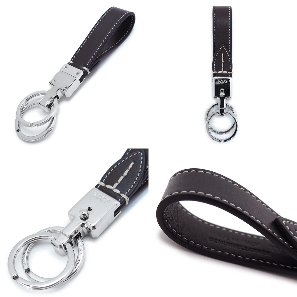 楽天市場】トッズ キーホルダー キーリング ビジブル ステッチ T