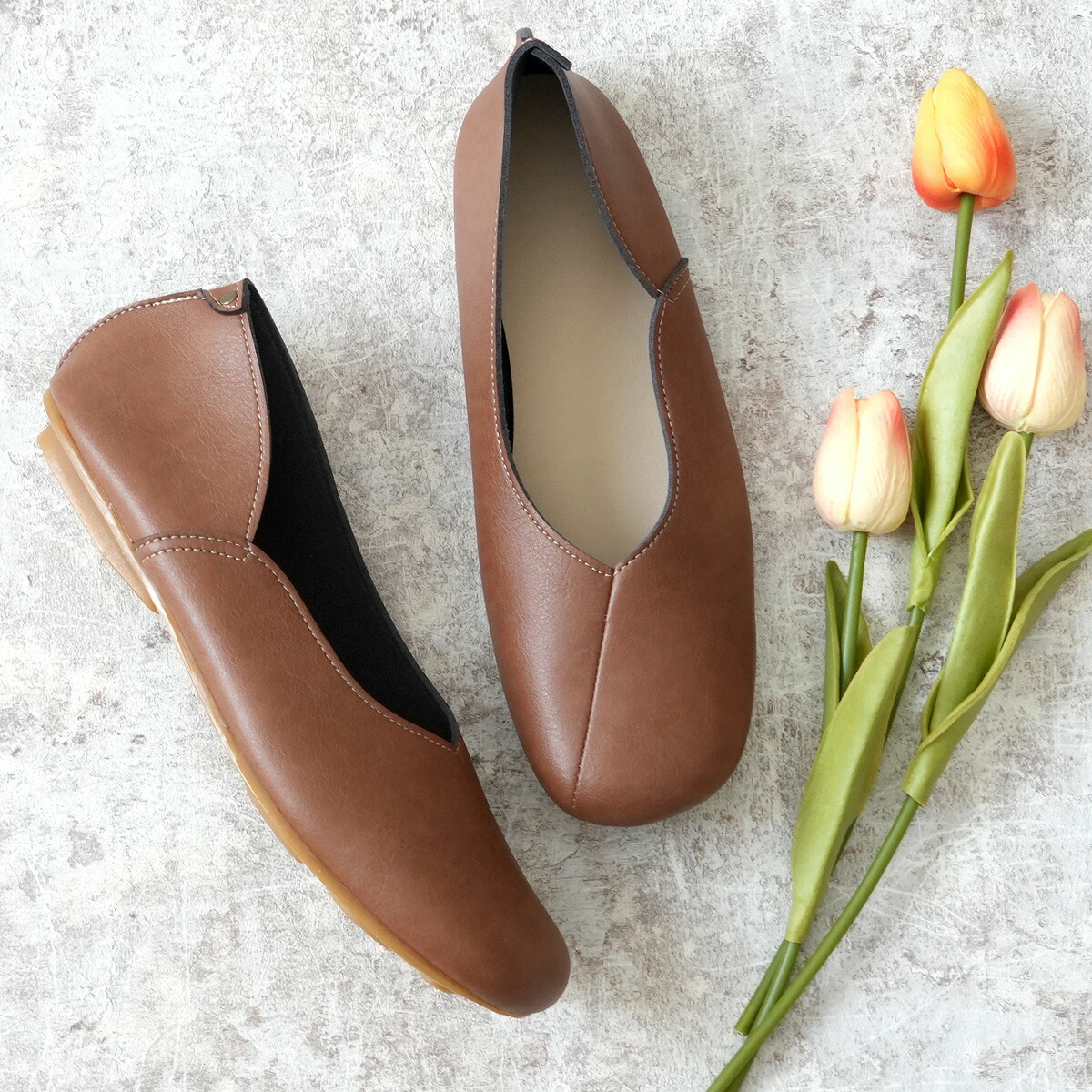 楽天市場】バレエシューズ レディース 黒 歩きやすい フラットシューズ