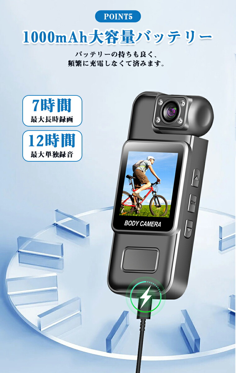 楽天市場】【180度回転レンズ】小型カメラ クリップ 4K 高画質