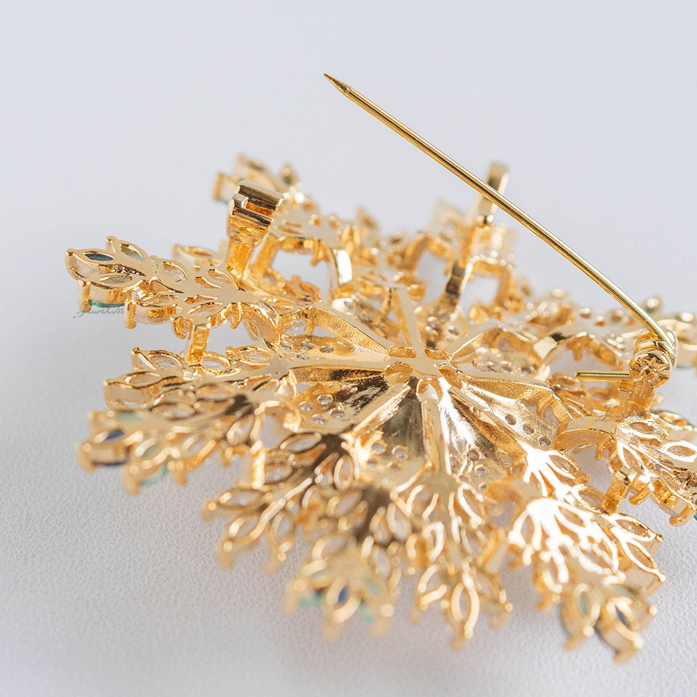 楽天市場】Jeweliss ブローチ 雪の結晶 花 シャルル Chaleureu