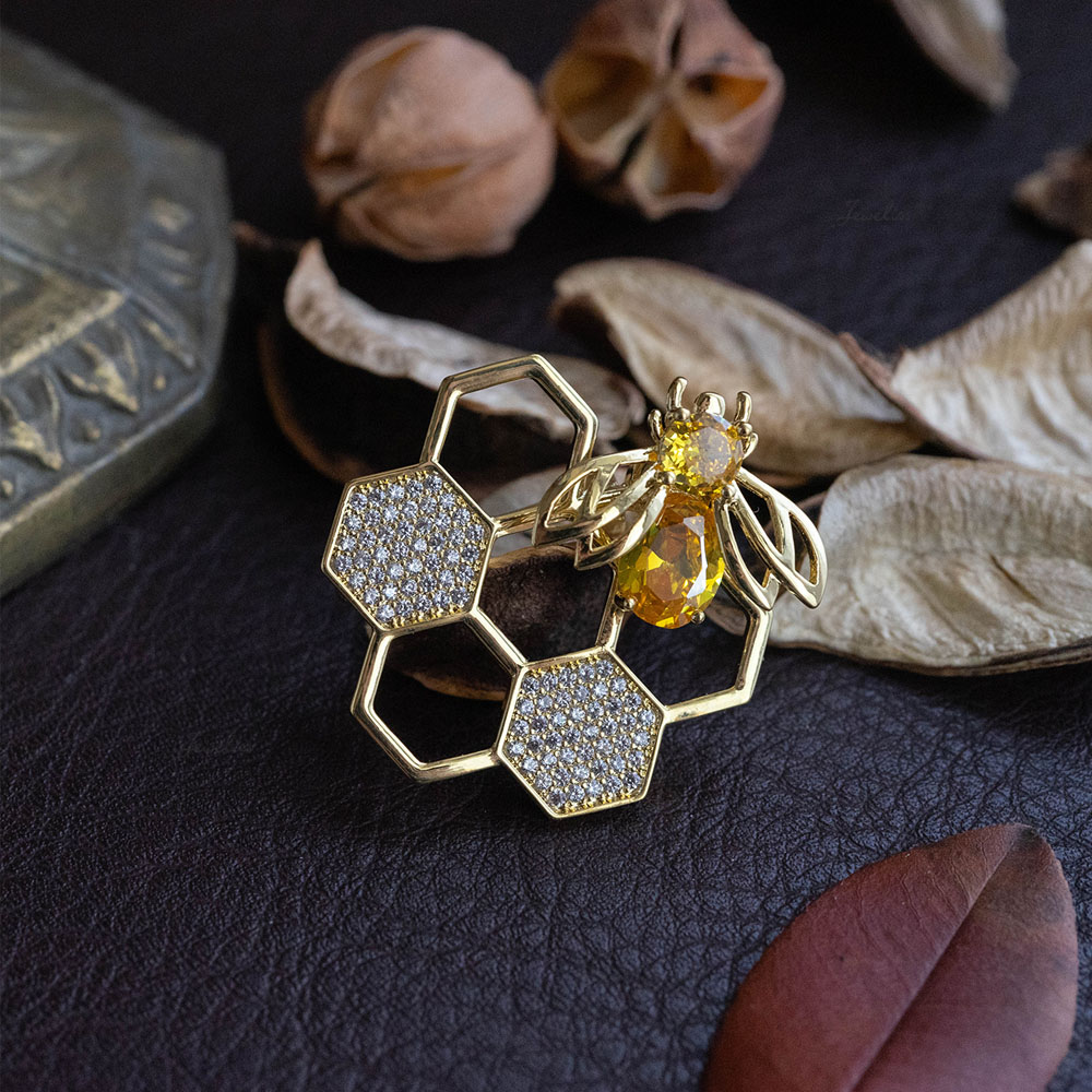 楽天市場】Jeweliss 蜂 ブローチ アベイユ Abeille ミツバチ