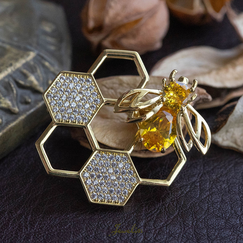 楽天市場】Jeweliss 蜂 ブローチ アベイユ Abeille ミツバチ