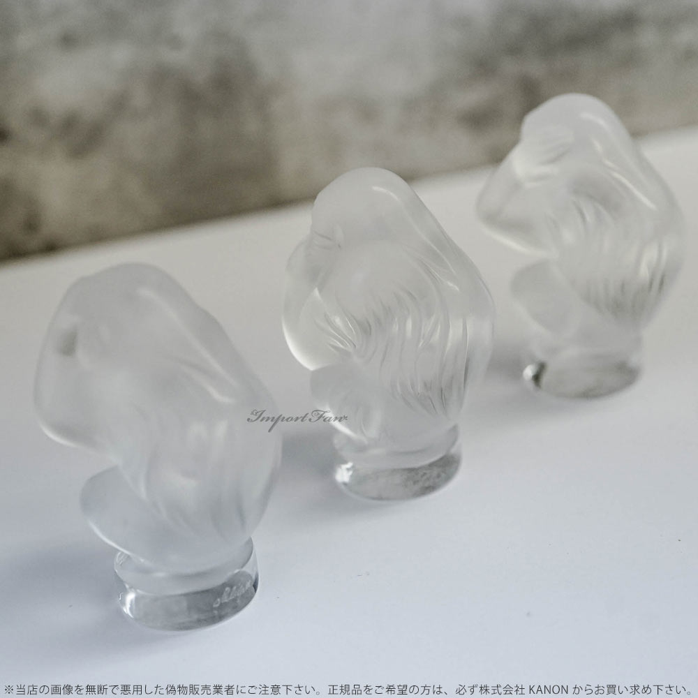 楽天市場】ラリック クリスタル 干支 申 サル 3点セット 見ざる 言わ