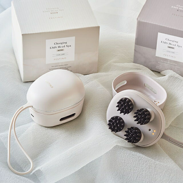 楽天市場】フェスティノ 【選べる豪華特典】 ヘッドスパ ems 充電式
