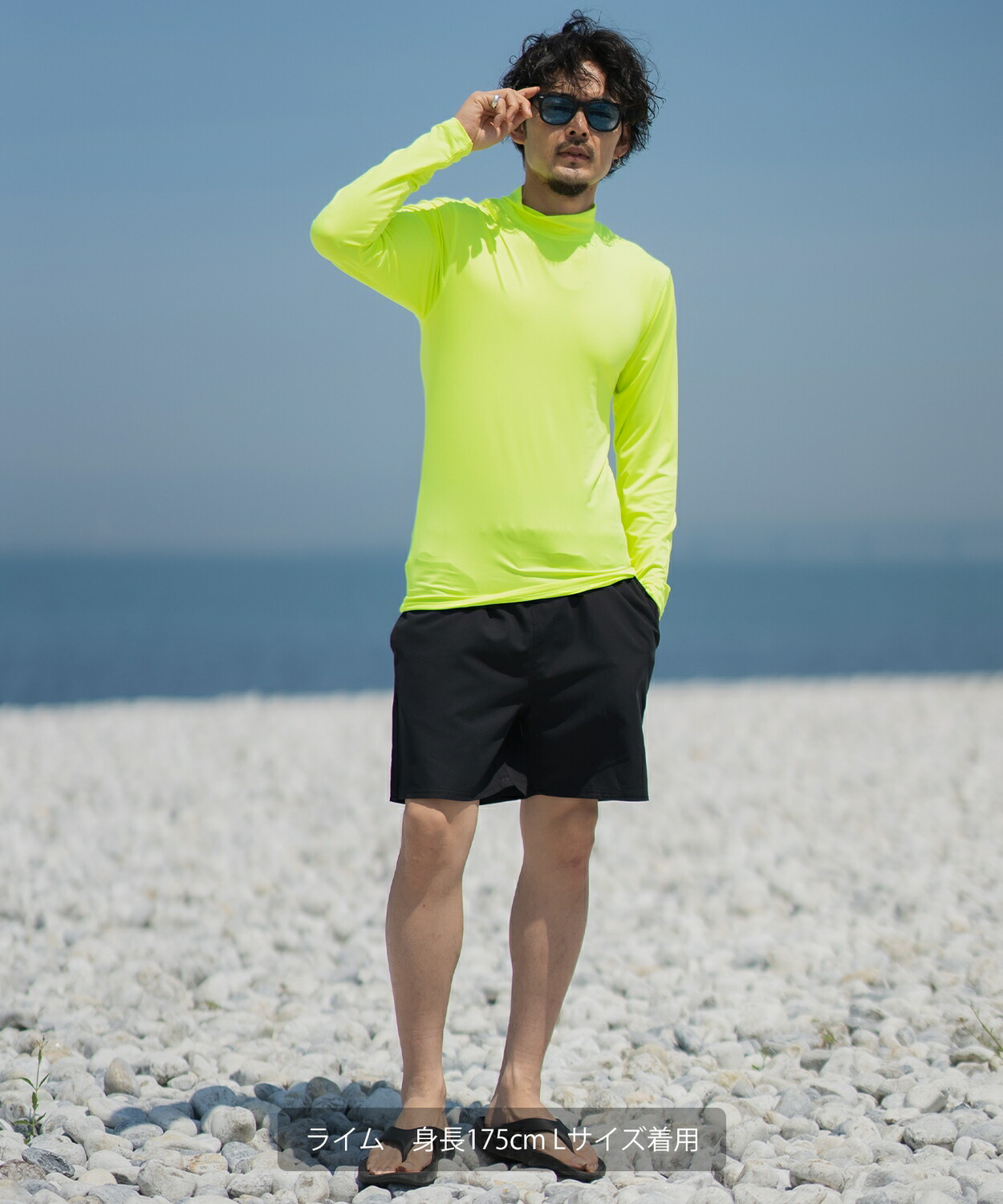 楽天市場】ラッシュガード メンズ 長袖 Tシャツ モックネック 水着