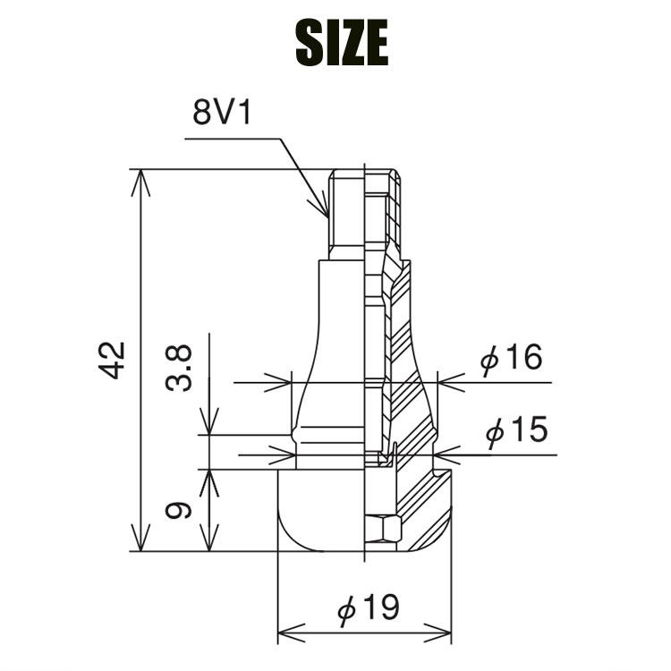 楽天市場】太平洋工業 Pacific 日本製 TR413 標準タイプ 1個 タイヤ