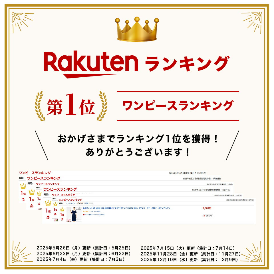 楽天市場】[ハナエモリ]ラウンドパイピングネックワンピースナース服