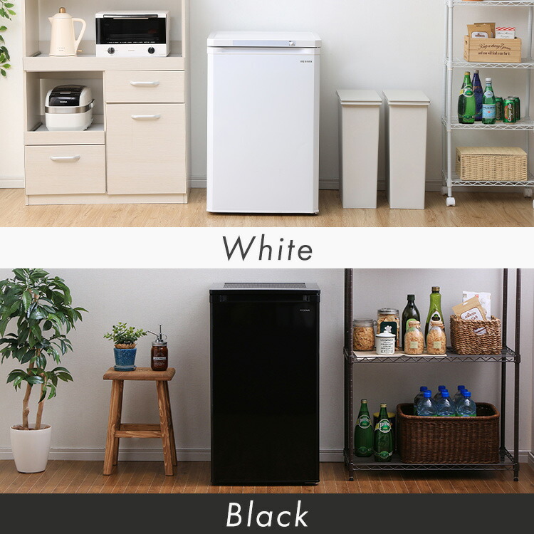 楽天市場】冷凍庫 小型 スリム 家庭用 アイリスオーヤマ 前開き 85L