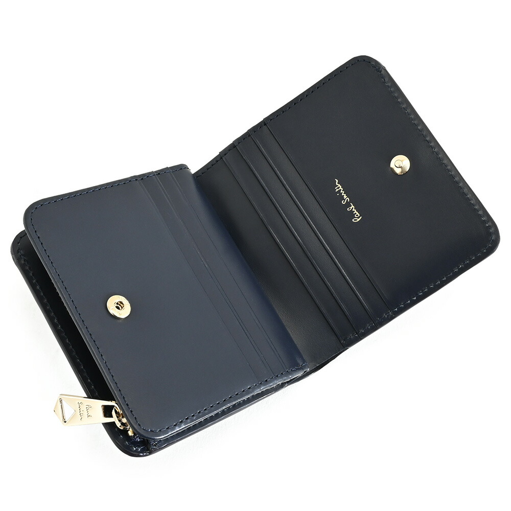 楽天市場】ポールスミス 財布 二つ折り財布 L字ファスナー 紺(ネイビー