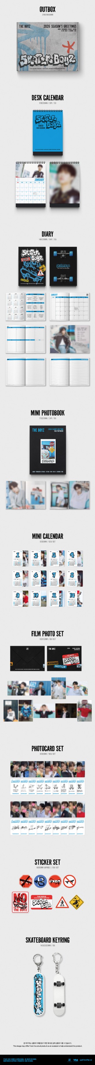 楽天市場】☆流通特典☆ THE BOYZ 2026 SKATER BOYZ SEASON'S