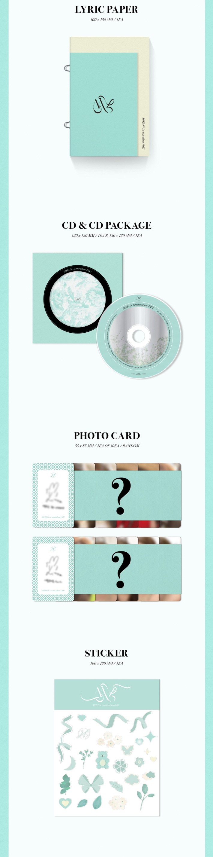 楽天市場】MIYEON(ミヨン) - 1ST MINI ALBUM 「MY」 マイ ミニアルバム