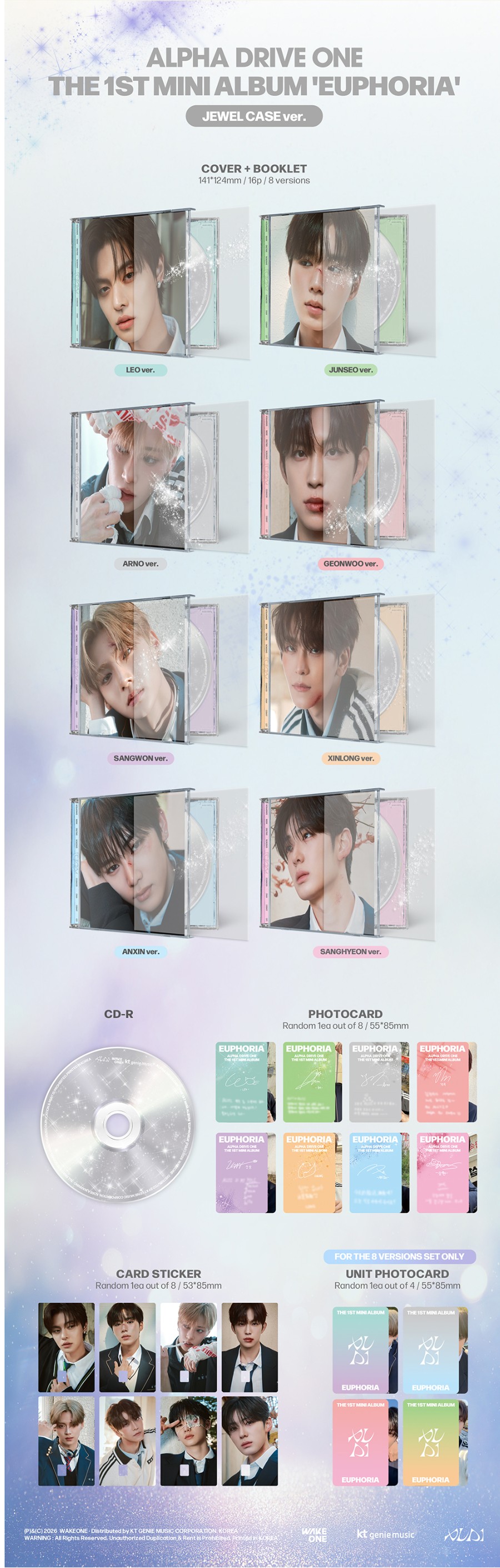 楽天市場】ALPHA DRIVE ONE - THE 1ST MINI ALBUM 「EUPHORIA」 JEWEL