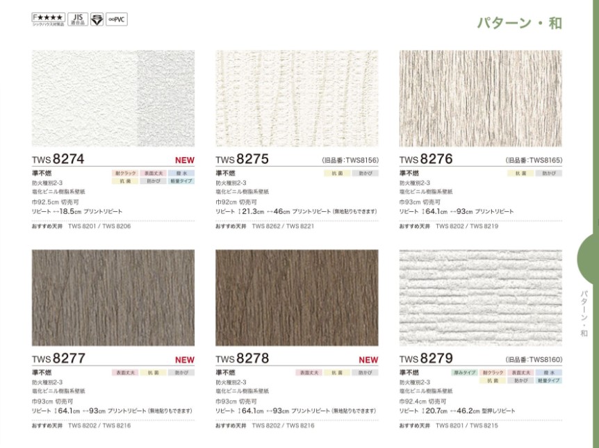 楽天市場】トキワ産業 パインブルS クロス TWS8268～8279 : 内装 Up Field