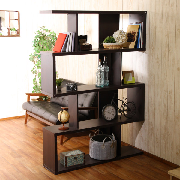 楽天市場】ディスプレイシェルフ ハイタイプ 4段 S型 オープンラック