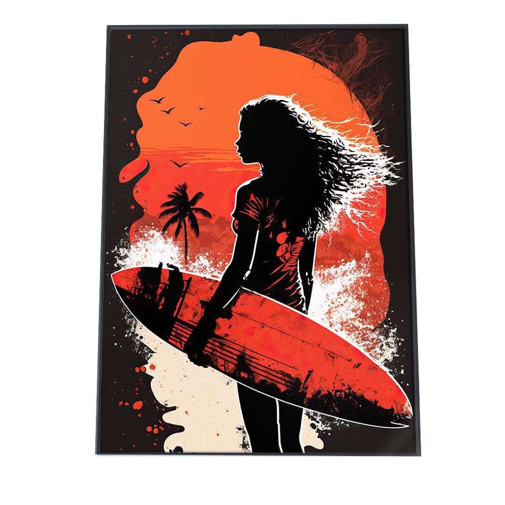 楽天市場】ポスター サーフ ハワイアン レトロ ヴィンテージ