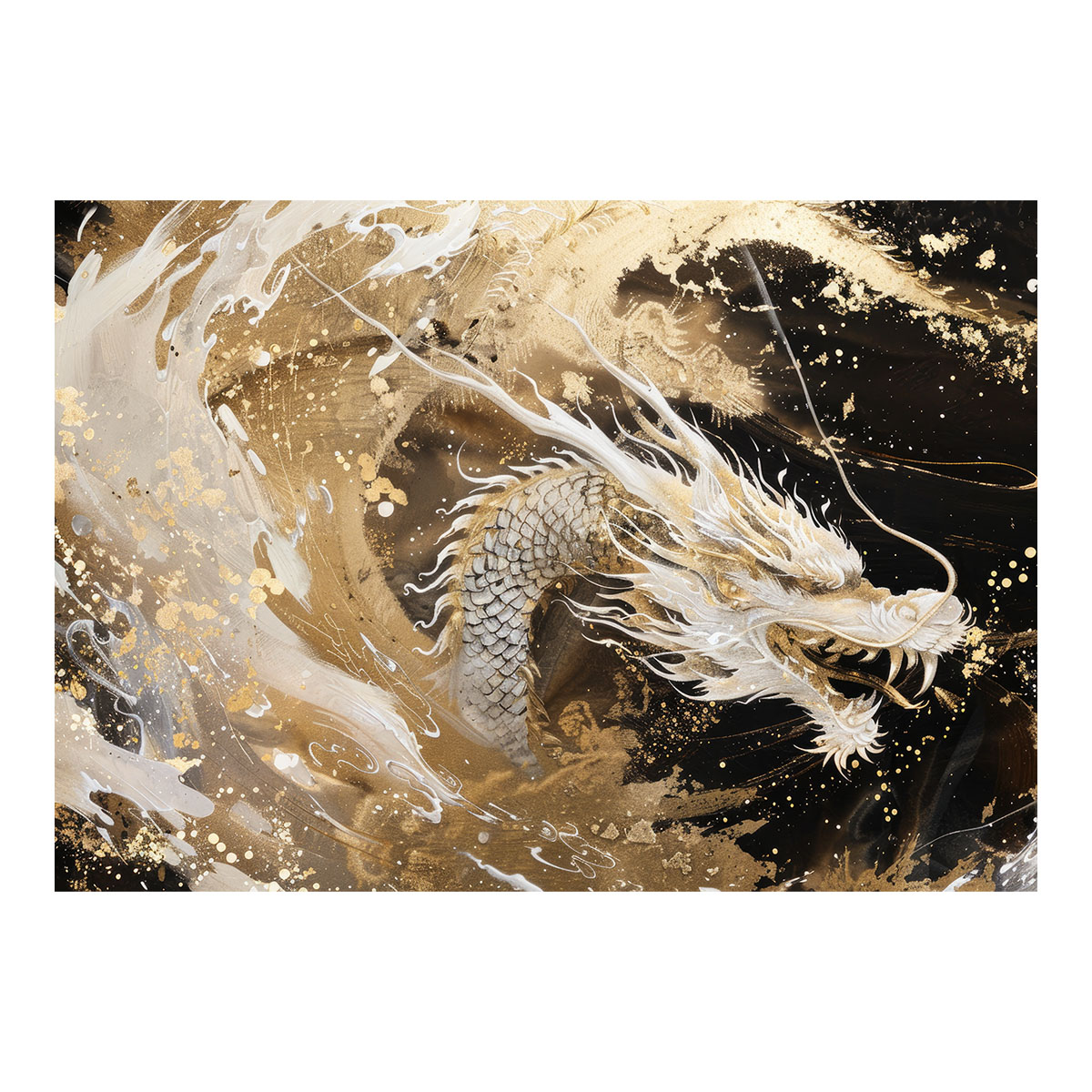 楽天市場】開運 金色 竜 龍 辰 龍神様 ポスター 用紙とサイズが選べる