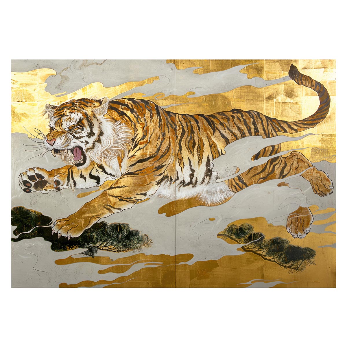 楽天市場】虎 トラ タイガー 猛虎 縁起物 ポスター 用紙とサイズが