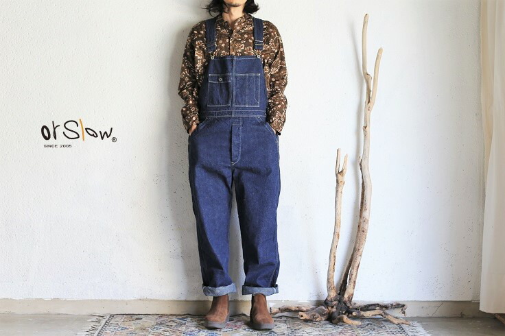 楽天市場】【orslow】 DENIM 30'S OVER ALL One Wash 9oz(オンス