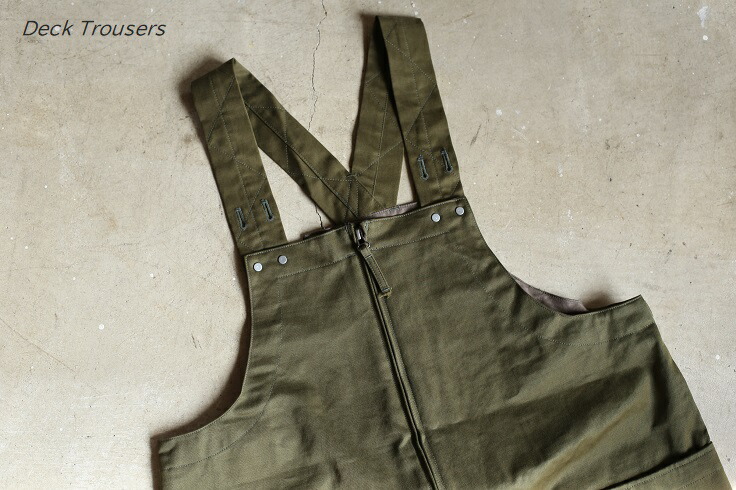 楽天市場】【Kaptain Sunshine】 Deck Trousers Olive（Over Alls Over