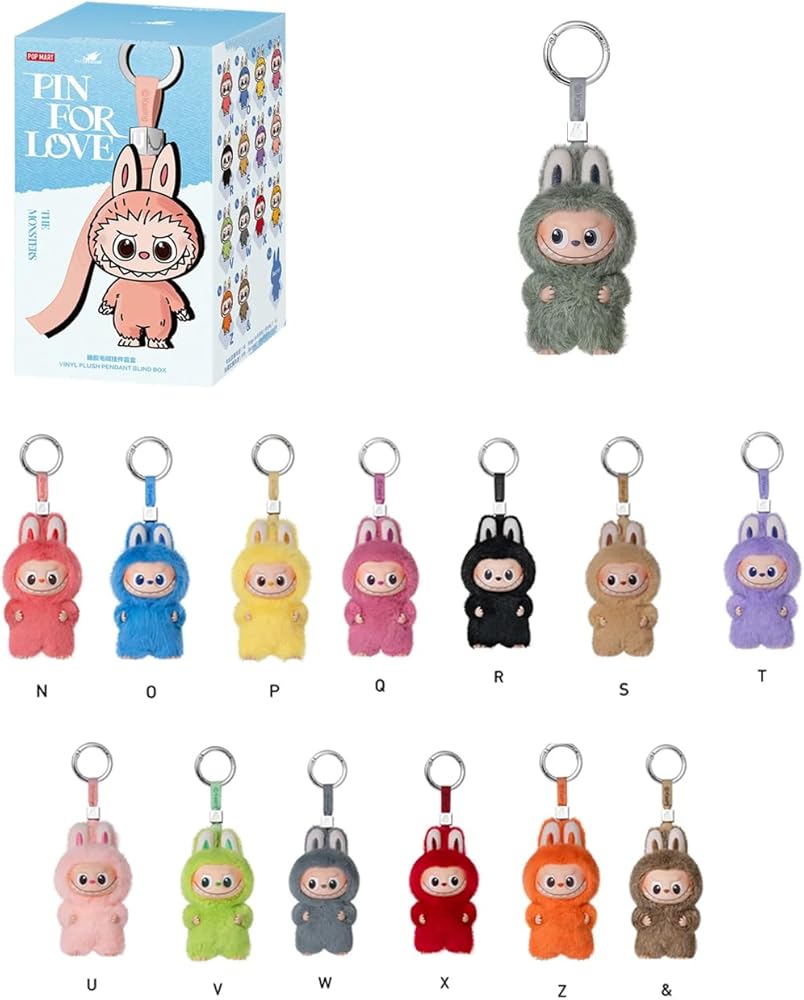 楽天市場】POP MART イニシャル ラブブ PIN FOR LOVE N～Z 正規品 1