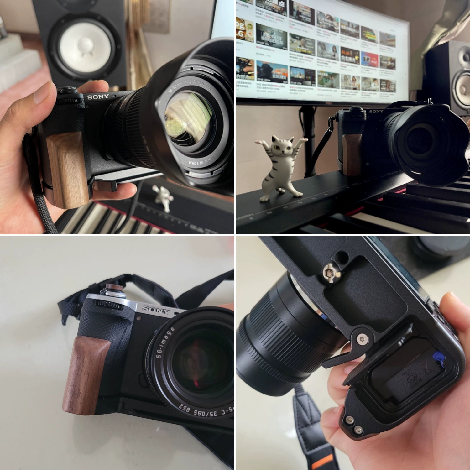 楽天市場】SONY A6700 専用 ハンドグリップメタル 檀木材 ハンドメイド