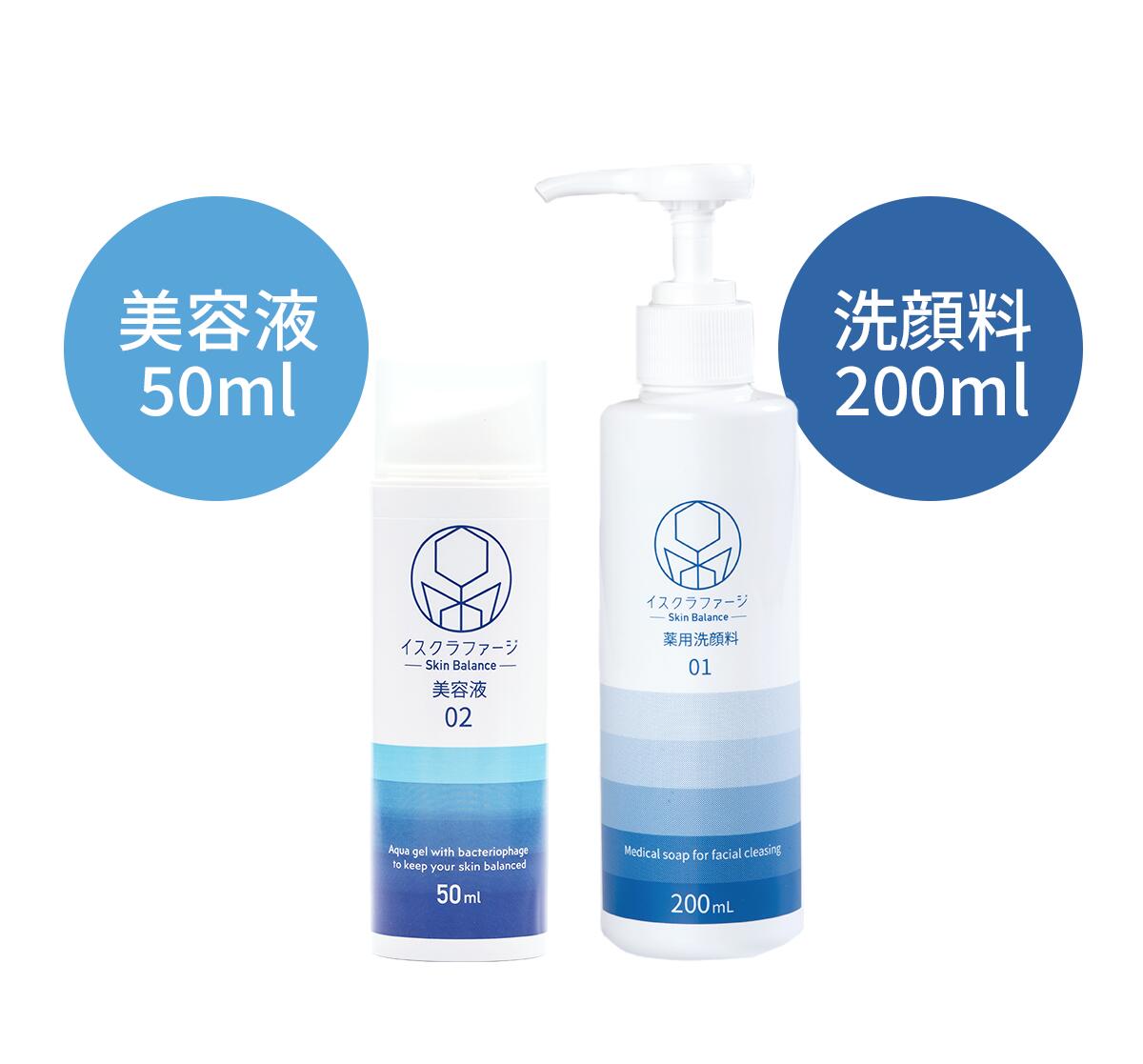 楽天市場】【公式】イスクラファージ 薬用洗顔料200ml＋美容液50ml
