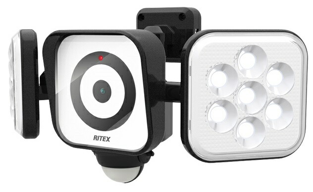 楽天市場】ムサシ RITEX LEDセンサーライト C-AC8160 防犯カメラ 8W×2
