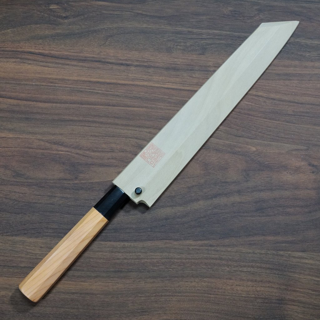 楽天市場】【楽天1位】包丁 切付柳刃 正夫 270mm 郷右馬允義弘 青紙1号