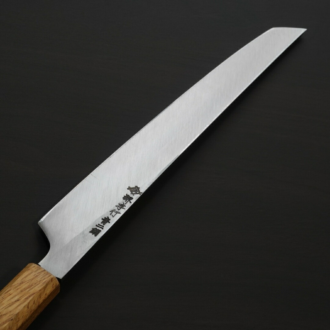 楽天市場】包丁 柳刃 先丸柳刃 300mm 青二鋼 焔 紅蓮 玄武 堺孝行 堺