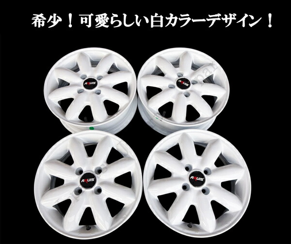 楽天市場】軽自動車 14インチ 新品 アルミホイール 白 ホワイト 4本