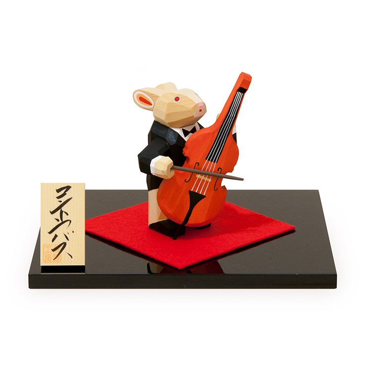 楽天市場】南雲 伊予一刀彫 うさぎのオーケストラ 月夜の楽団