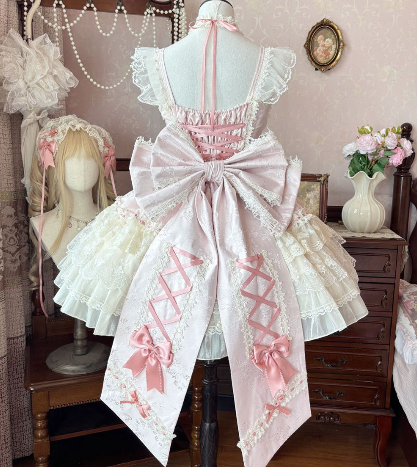 楽天市場】ロリータ ドレス ジャンパースカート フリルいっぱい 大人