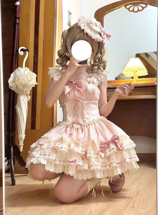 楽天市場】ロリータ ドレス ピンク 可愛い お姫様 ロリータ ワンピース