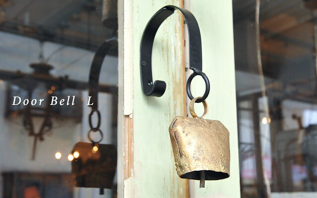 像の頭 ドアベル デザイナー 真鍮 壁掛け ベル付き アンティーク 像の