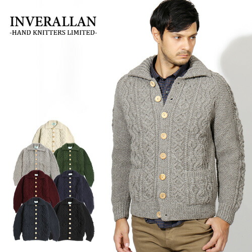 楽天市場】[期間SALE] inverallan/インバーアラン ニットカーディガン