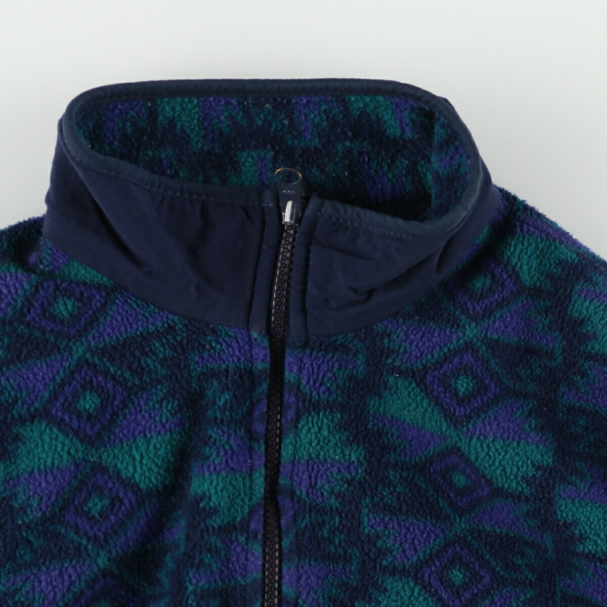 楽天市場】古着 90年代 コロンビア Columbia 総柄 フリースベスト USA