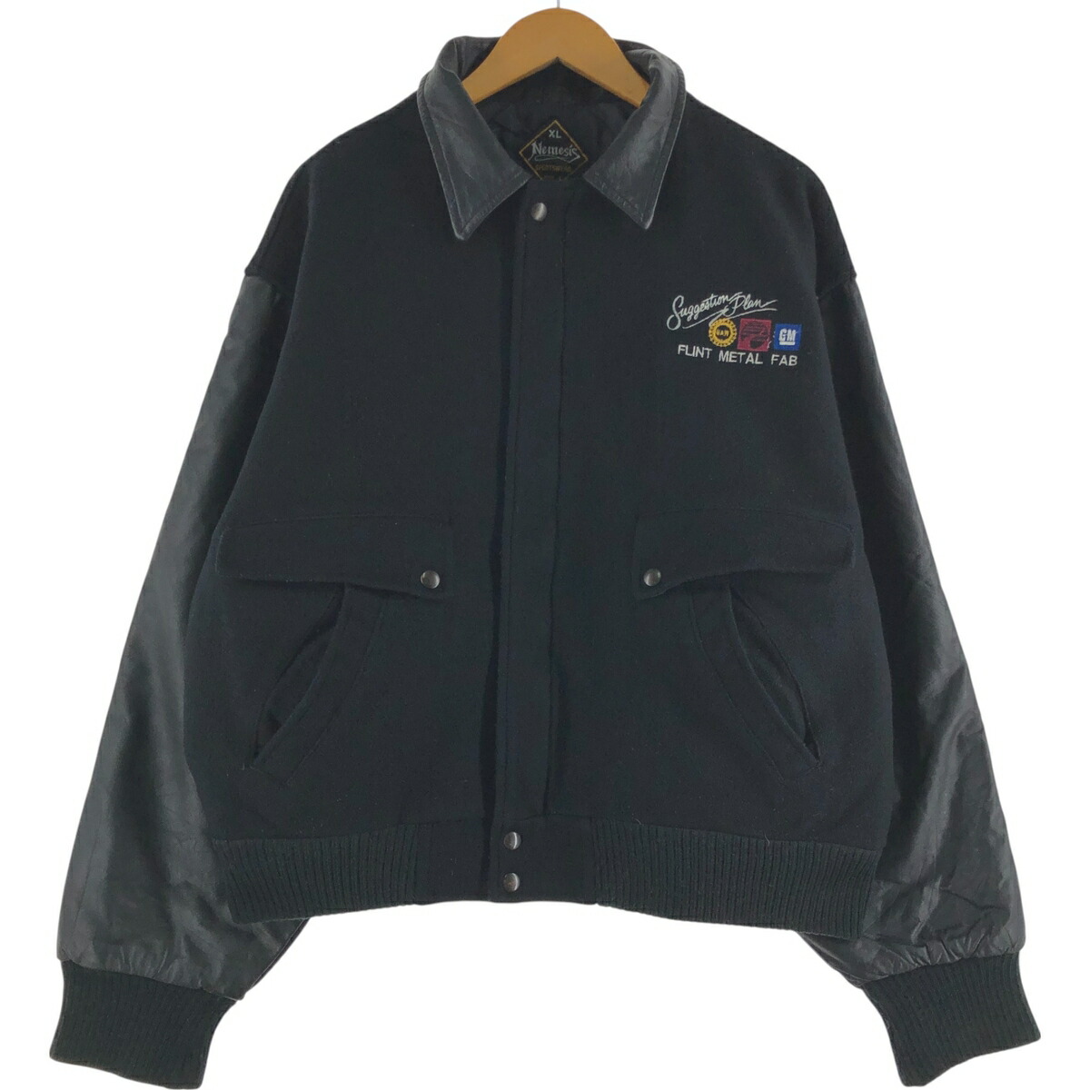 楽天市場】スタジャン 袖革（素材（生地・毛糸）ウール）の通販