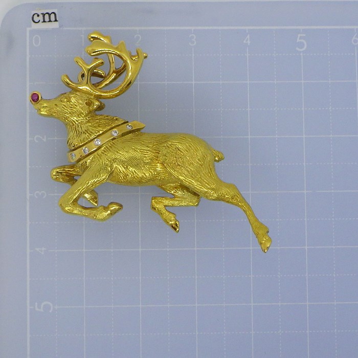 楽天市場】ティファニー Tiffany & Co. ブローチ 赤鼻のトナカイ