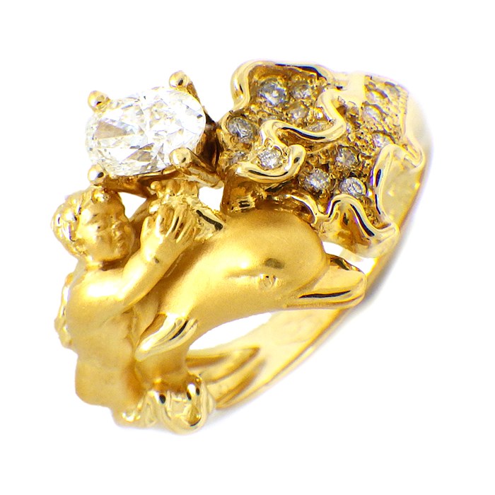 【電池交換済美品】Carrera y Carrera カレライカレラカバロス CARRERA y CARRERA】カレライカレラ『カバロス ダイヤ』112 レディース