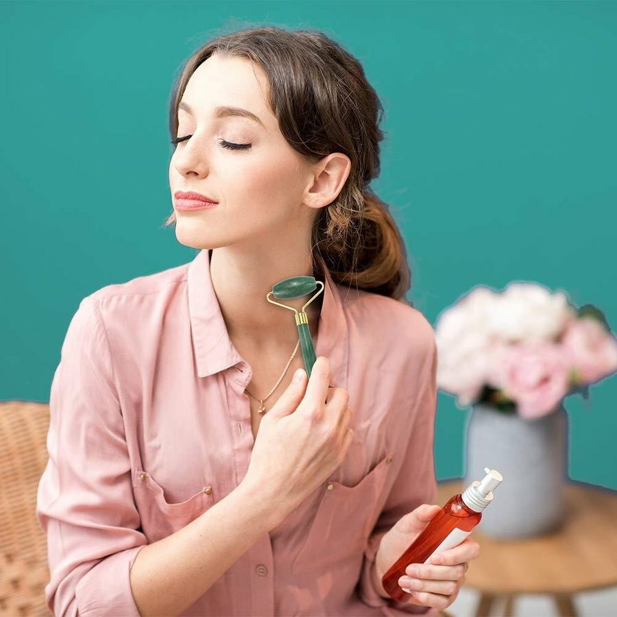 楽天市場】フェイスローラー マッサージローラー 美顔ローラー ローズ